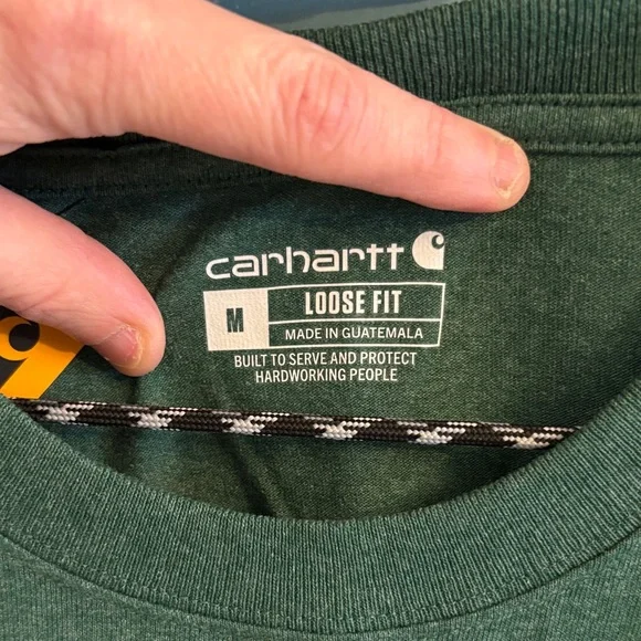 Carhartt Men's Forest Green Short Sleeve Tee - Picture 5 of 5